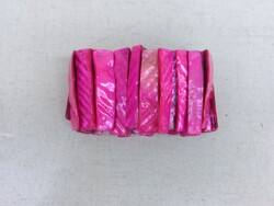 Vintage fukszia színű abelone kagyló karkötő