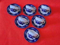 Zsolnay Pompadour II mintás mokkás / kávés csésze + alj