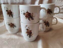 Alföldi virág mintás porcelán bögrék