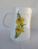 Alföldi porcelán nárcisz virágos kancsó