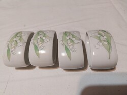 GYÖNGYVIRÁGOS PORCELÁN SZALVÉTA GYŰRŰK