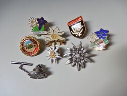Régi német kitűzők zománc díszítéssel