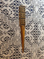 Eladó régi gyönyörű réz iparművészeti levelbonto!