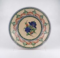 1X131 Hódmezővásárhelyi HMV Mónus Ferenc vásárhelyi kerámia falitál 29.5 cm