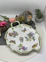 HERENDI Viktória mintás leveles tál