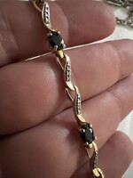 Vintage ezüst aranyozott karkötő