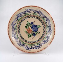 1X130 Hódmezővásárhelyi HMV Mónus Ferenc kerámia falitál 30 cm