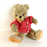 Vintage Steiff  vagy Hermann Zotty mohair teddy mackó, Németország 1960-as évek