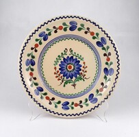 1X129 Hódmezővásárhelyi HMV Mónus Ferenc vásárhelyi kerámia falitál 29.5 cm