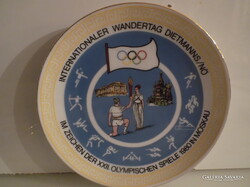 TÁNYÉR - ALKUKÉPES - 1980 év - MOSZKVAI OLYMPIA  - BAVARIA - 20 cm