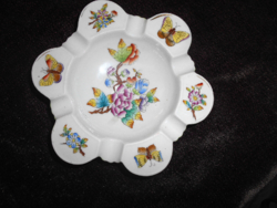 Herendi Viktória mintás  porcelán hamutál 70-es évek