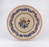 1X133 Hódmezővásárhelyi HMV Mónus Ferenc - Banga madaras kerámia falitál 31 cm