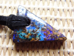 Opál nyaklánc, eredeti kezeletlen Ausztrál Boulder opal