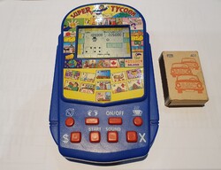 Retro Super Tycoon Hot Property kvarcjáték társasjáték monopoly szerű kézi konzol szocreál