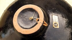 Jelzett,retro, iparművészeti,nagyméretű Laborcz Mónika kerámia falitál  36cm.