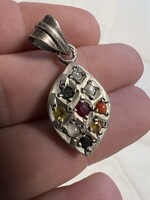 Vintage navaratna ezüst medál