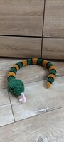 Horgolt amigurumi kígyó