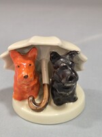 Német porcelán, esernyős kutyusok