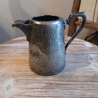 Mesés antik ezüstözött kiöntő (10,5x13,5x8 cm)