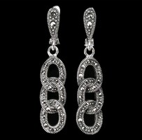 Markazit 925 Ezüst Fülbevalò