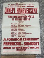 -AV569- Régi Hangverseny Plakát 1951. 60x83 cm