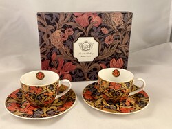 William Morris kávéscsésze pár, díszdobozban