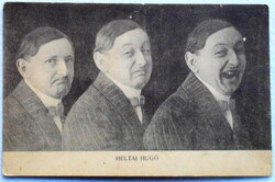 Heltai Hugó  / színész , színigazgató  -  antik vicces trükkös fotó képeslap