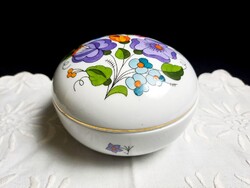 Eredeti Kalocsai porcelán bonbonier 12 x 8 cm