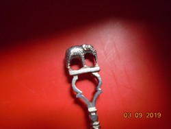 1950 Kézzel készült Sterling silver ezüst kiskanál miniatűr figurális elefánttal