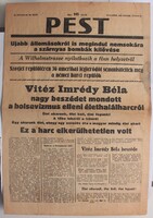 Pest napilap 1944. június 21. II. világháború -  a képen látható állapotban