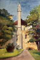 Jeney István: Pécs, Minaret 1955