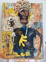 Jean-Michel Basquiat nagy méretű festmény azonnal postázható