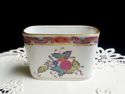 Eredeti Herendi porcelán virág mintás cigarettatartó