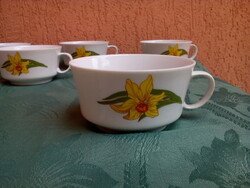 ALFÖLDI PORCELÁN TEÁSCSÉSZÉK NÁRCISZ MINTÁVAL