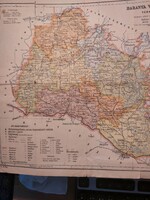 Baranya vármegye térképe 1942 körül