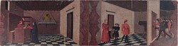 1X163 Paolo Uccello : A megszentelt ostya csodája reneszánsz festmény reprodukció