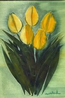 Macskássy Izolda: 5 szál sárga tulipán