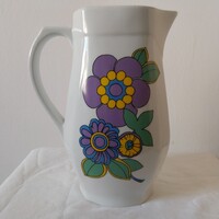 Alföldi porcelán hippi mintás kancsó.