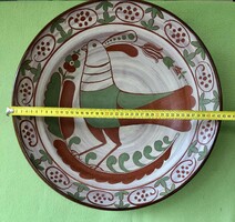 Papp János (1934-2004) keramikus : fali tál 42 cm átmérő