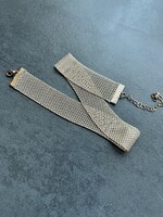 Casual necklace, fashion jewelry silver color, 34+8 cm