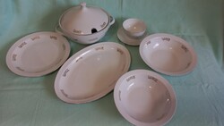 Német porcelán STADTLENGSFELD tálaló szett újszerű állapotban