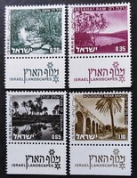 KS190 / Izrael 1973 Tájak bélyegsor postatiszta  tab-al