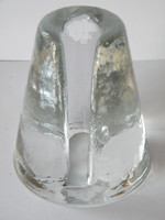 Luigi Colani jelzett retró üveg gyertyatartó