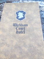Winckham , Court  Hotel  , a régi kastély bemutatása az 50 es évekből