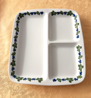 Seltmann Weiden Bavaria osztott  porcelán tál, kínáló, 27 x 24 cm.