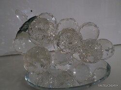 KRISTÁLY SZŐLŐ - 1,60 KILÓ! - ALKUKÉPES - RAISIN - 16 x 12 x 10 cm - BORÁSZOKNAK TÖKÉLETES AJÁNDÉK