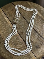 Régi folyami gyöngysor nagyon szép kapoccsal