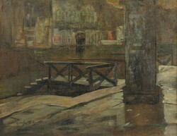 Burghardt Rezső : Csatorna partján