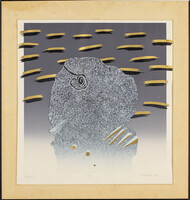 Magyar Gábor (1953): Az öreg, 1987, 20/30 - szitanyomat, 53 x 51 cm
