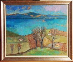 Őszi Balaton (50x60 cm)